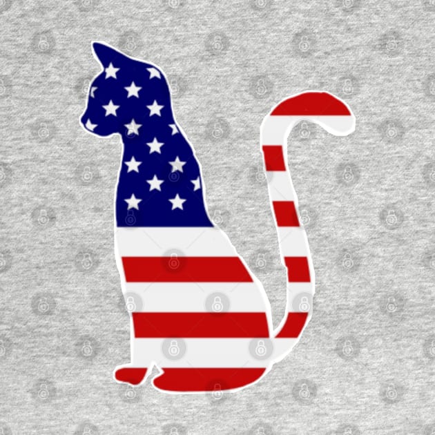 USA Flag CAT by O.M design